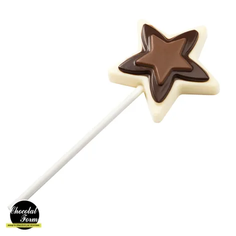 Chocolate mould Lollipop star 135 x 275 x 24 mm